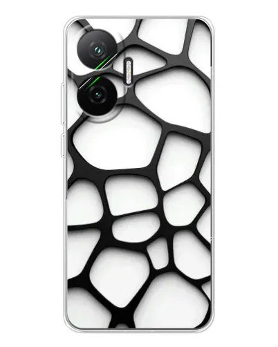 Чехол для Xiaomi POCO F7 с картинкой «Белая объемная сетка» Чехол для Xiaomi POCO F7 с картинкой «Белая объемная сетка»