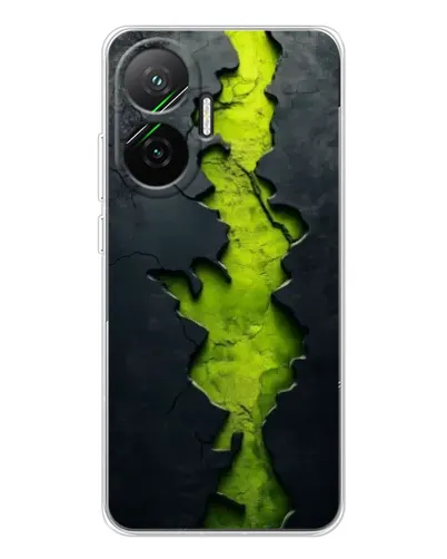 Чехол для Xiaomi POCO F7 с картинкой «Салатовый разлом скалы» Чехол для Xiaomi POCO F7 с картинкой «Салатовый разлом скалы»