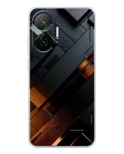 Чехол для Xiaomi POCO F7 с картинкой «Черные геометрические блоки» Чехол для Xiaomi POCO F7 с картинкой «Черные геометрические блоки»