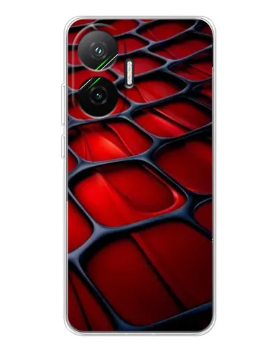 Чехол для Xiaomi POCO F7 с картинкой «Красная глянцевая сетка» Чехол для Xiaomi POCO F7 с картинкой «Красная глянцевая сетка»