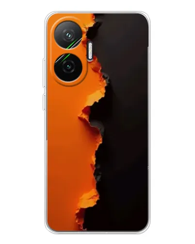 Чехол для Xiaomi POCO F7 с картинкой «Оранжевый разлом» Чехол для Xiaomi POCO F7 с картинкой «Оранжевый разлом»