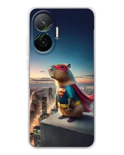 Чехол для Xiaomi POCO F7 с картинкой «Капи-мен супергерой»