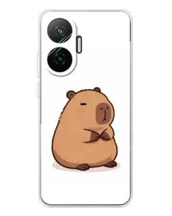Чехол для Xiaomi POCO F7 с картинкой «Толстенькая капибара»