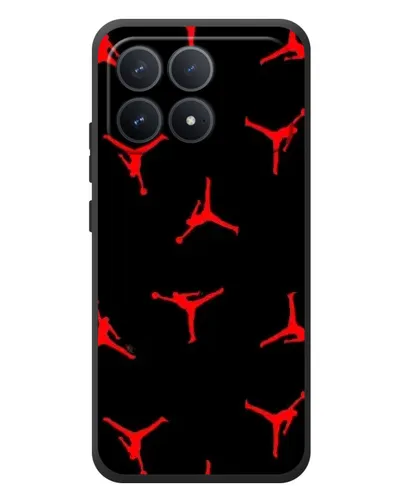 Чехол для Xiaomi Poco F8 Pro с картинкой «Jordan Red Pattern»