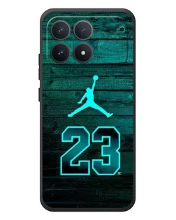 Чехол для Xiaomi Poco F8 Pro с картинкой «Jordan Cyan 23» Чехол для Xiaomi Poco F8 Pro с картинкой «Jordan Cyan 23»