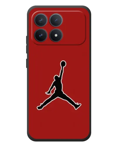 Чехол для Xiaomi Poco F8 Pro с картинкой «Jordan Red Back»