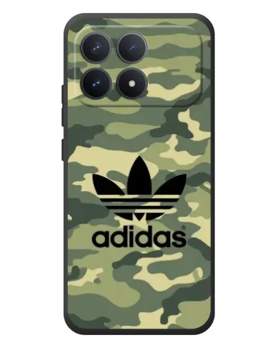 Чехол для Xiaomi Poco F8 Pro с картинкой «Милитари стиль Adidas» Чехол для Xiaomi Poco F8 Pro с картинкой «Милитари стиль Adidas»