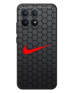 Чехол для Xiaomi Poco F8 Pro с картинкой «Nike — карбоновая сетка»