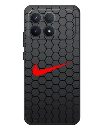 Чехол для Xiaomi Poco F8 Pro с картинкой «Nike — карбоновая сетка» Чехол для Xiaomi Poco F8 Pro с картинкой «Nike — карбоновая сетка»