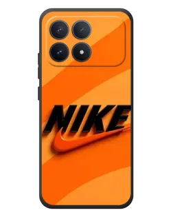 Чехол для Xiaomi Poco F8 Pro с картинкой «Оранжевый драйв Nike»