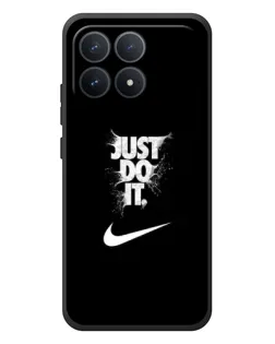 Чехол для Xiaomi Poco F8 Pro с картинкой «Текстовый принт Nike»
