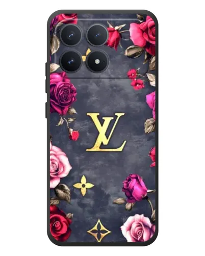 Чехол для Xiaomi Poco F8 Pro с картинкой «Цветочный Louis Vuitton»