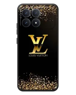 Чехол для Xiaomi Poco F8 Pro с картинкой «LV — золотые искры»