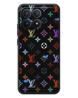Чехол для Xiaomi Poco F8 Pro с картинкой «Цветная монограмма LV»