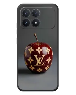 Чехол для Xiaomi Poco F8 Pro с картинкой «Красное яблоко LV»