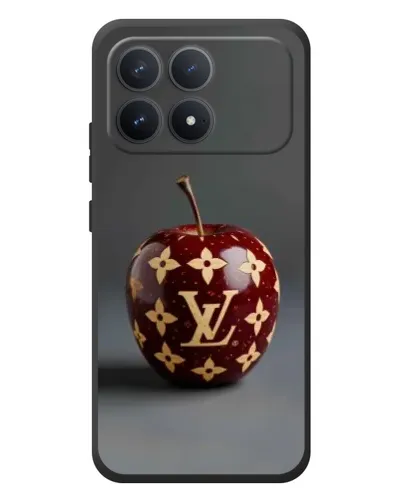 Чехол для Xiaomi Poco F8 Pro с картинкой «Красное яблоко LV»
