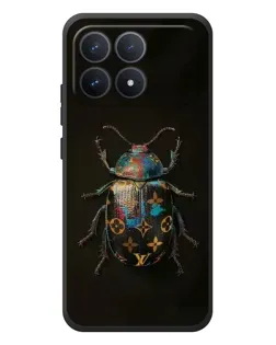 Чехол для Xiaomi Poco F8 Pro с картинкой «LV — мраморный принт»