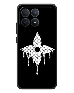 Чехол для Xiaomi Poco F8 Pro с картинкой «Цветочная монограмма»