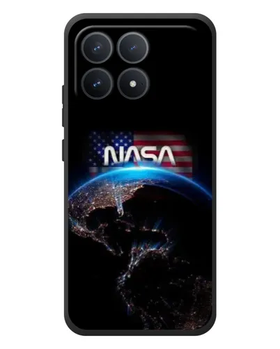 Чехол для Xiaomi Poco F8 Pro с картинкой «Земля из космоса NASA»