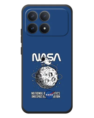 Чехол для Xiaomi Poco F8 Pro с картинкой «NASA — лунная миссия»