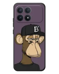 Чехол для Xiaomi Poco F8 Pro с картинкой «Bored Ape в кепке»