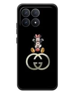 Чехол для Xiaomi Poco F8 Pro с картинкой «Минни Маус на лого» Чехол для Xiaomi Poco F8 Pro с картинкой «Минни Маус на лого»