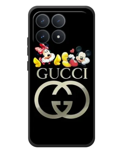 Чехол для Xiaomi Poco F8 Pro с картинкой «Gucci — герои Disney»