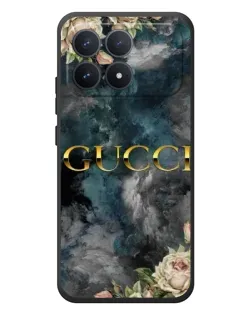 Чехол для Xiaomi Poco F8 Pro с картинкой «Абстрактные цветы Gucci» Чехол для Xiaomi Poco F8 Pro с картинкой «Абстрактные цветы Gucci»