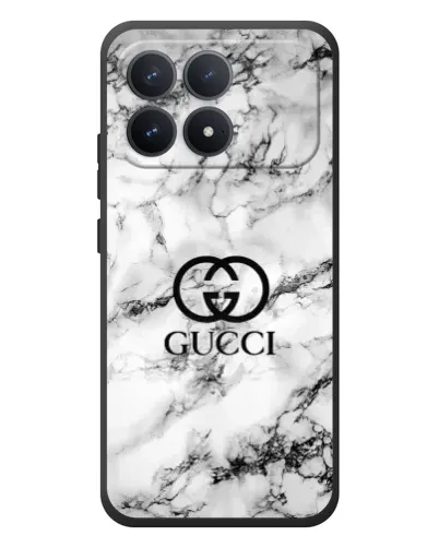 Чехол для Xiaomi Poco F8 Pro с картинкой «Gucci — мраморный шик»