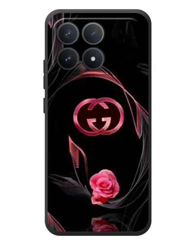 Чехол для Xiaomi Poco F8 Pro с картинкой «Gucci — неоновая роза»