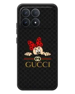 Чехол для Xiaomi Poco F8 Pro с картинкой «Минни Маус Gucci — черный» Чехол для Xiaomi Poco F8 Pro с картинкой «Минни Маус Gucci — черный»
