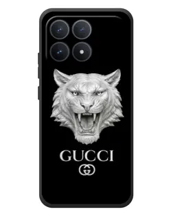 Чехол для Xiaomi Poco F8 Pro с картинкой «Gucci — серебряный лев» Чехол для Xiaomi Poco F8 Pro с картинкой «Gucci — серебряный лев»
