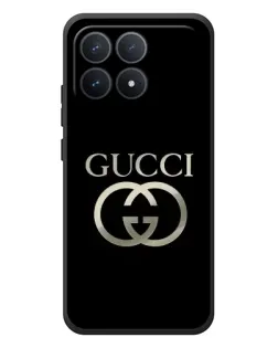 Чехол для Xiaomi Poco F8 Pro с картинкой «Gucci — золото на черном» Чехол для Xiaomi Poco F8 Pro с картинкой «Gucci — золото на черном»