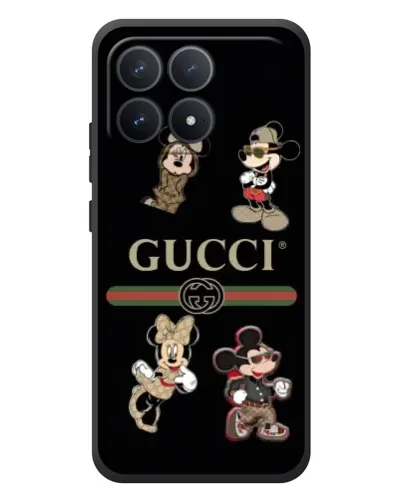 Чехол для Xiaomi Poco F8 Pro с картинкой «Gucci — герои Disney и монограмма» Чехол для Xiaomi Poco F8 Pro с картинкой «Gucci — герои Disney и монограмма»