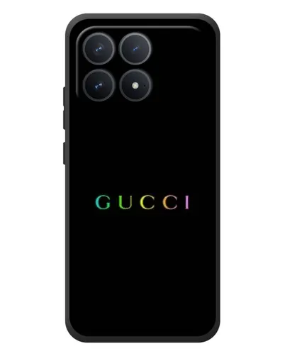 Чехол для Xiaomi Poco F8 Pro с картинкой «Gucci — неоновый минимализм» Чехол для Xiaomi Poco F8 Pro с картинкой «Gucci — неоновый минимализм»