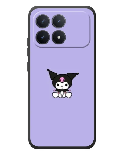 Чохол для Xiaomi Poco F8 Pro з картинкою «Kuromi — фіолетовий мінімалізм»