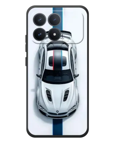 Чехол для Xiaomi Poco F8 Pro с картинкой «Вид сверху — BMW M» Чехол для Xiaomi Poco F8 Pro с картинкой «Вид сверху — BMW M»