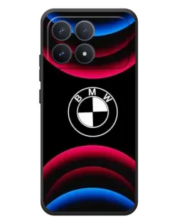 Чехол для Xiaomi Poco F8 Pro с картинкой «Логотип BMW и неоновые дуги» Чехол для Xiaomi Poco F8 Pro с картинкой «Логотип BMW и неоновые дуги»