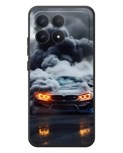Чехол для Xiaomi Poco F8 Pro с картинкой «BMW в дыму» Чехол для Xiaomi Poco F8 Pro с картинкой «BMW в дыму»