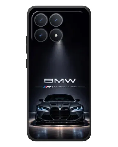 Чехол для Xiaomi Poco F8 Pro с картинкой «BMW сквозь ночной город» Чехол для Xiaomi Poco F8 Pro с картинкой «BMW сквозь ночной город»