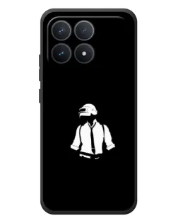 Чохол для Xiaomi Poco F8 Pro з картинкою «PUBG — білий шолом»