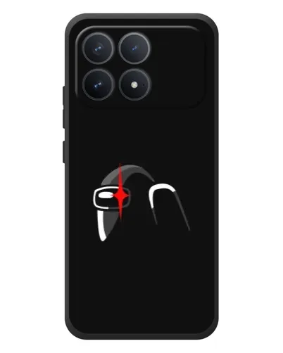Чехол для Xiaomi Poco F8 Pro с картинкой «Among Us шлем» Чехол для Xiaomi Poco F8 Pro с картинкой «Among Us шлем»
