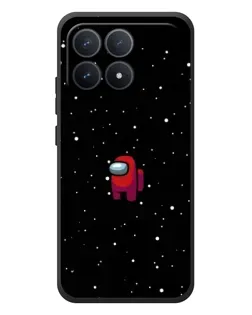 Чехол для Xiaomi Poco F8 Pro с картинкой «Красный Among Us»