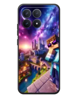 Чехол для Xiaomi Poco F8 Pro с картинкой «Стив и космос» Чехол для Xiaomi Poco F8 Pro с картинкой «Стив и космос»