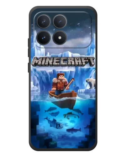 Чехол для Xiaomi Poco F8 Pro с картинкой «Minecraft ледяной мир» Чехол для Xiaomi Poco F8 Pro с картинкой «Minecraft ледяной мир»