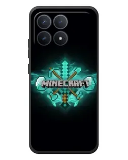 Чехол для Xiaomi Poco F8 Pro с картинкой «Minecraft Diamond лого» Чехол для Xiaomi Poco F8 Pro с картинкой «Minecraft Diamond лого»