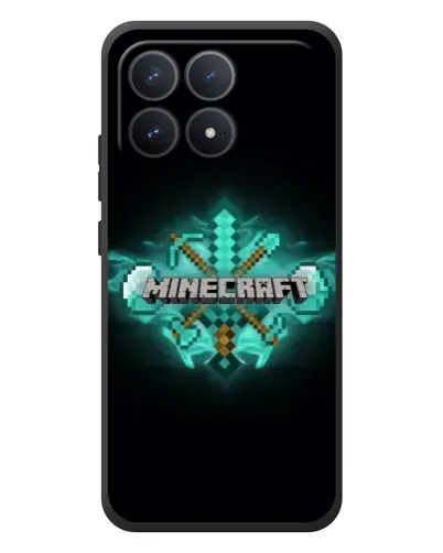 Чехол для Xiaomi Poco F8 Pro с картинкой «Minecraft Diamond лого» Чехол для Xiaomi Poco F8 Pro с картинкой «Minecraft Diamond лого»