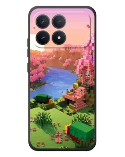 Чехол для Xiaomi Poco F8 Pro с картинкой «Розовое дерево Minecraft» Чехол для Xiaomi Poco F8 Pro с картинкой «Розовое дерево Minecraft»