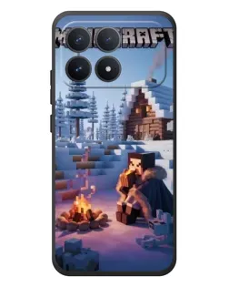 Чехол для Xiaomi Poco F8 Pro с картинкой «Зимний Minecraft» Чехол для Xiaomi Poco F8 Pro с картинкой «Зимний Minecraft»
