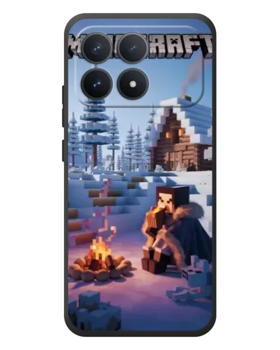 Чехол для Xiaomi Poco F8 Pro с картинкой «Зимний Minecraft» Чехол для Xiaomi Poco F8 Pro с картинкой «Зимний Minecraft»